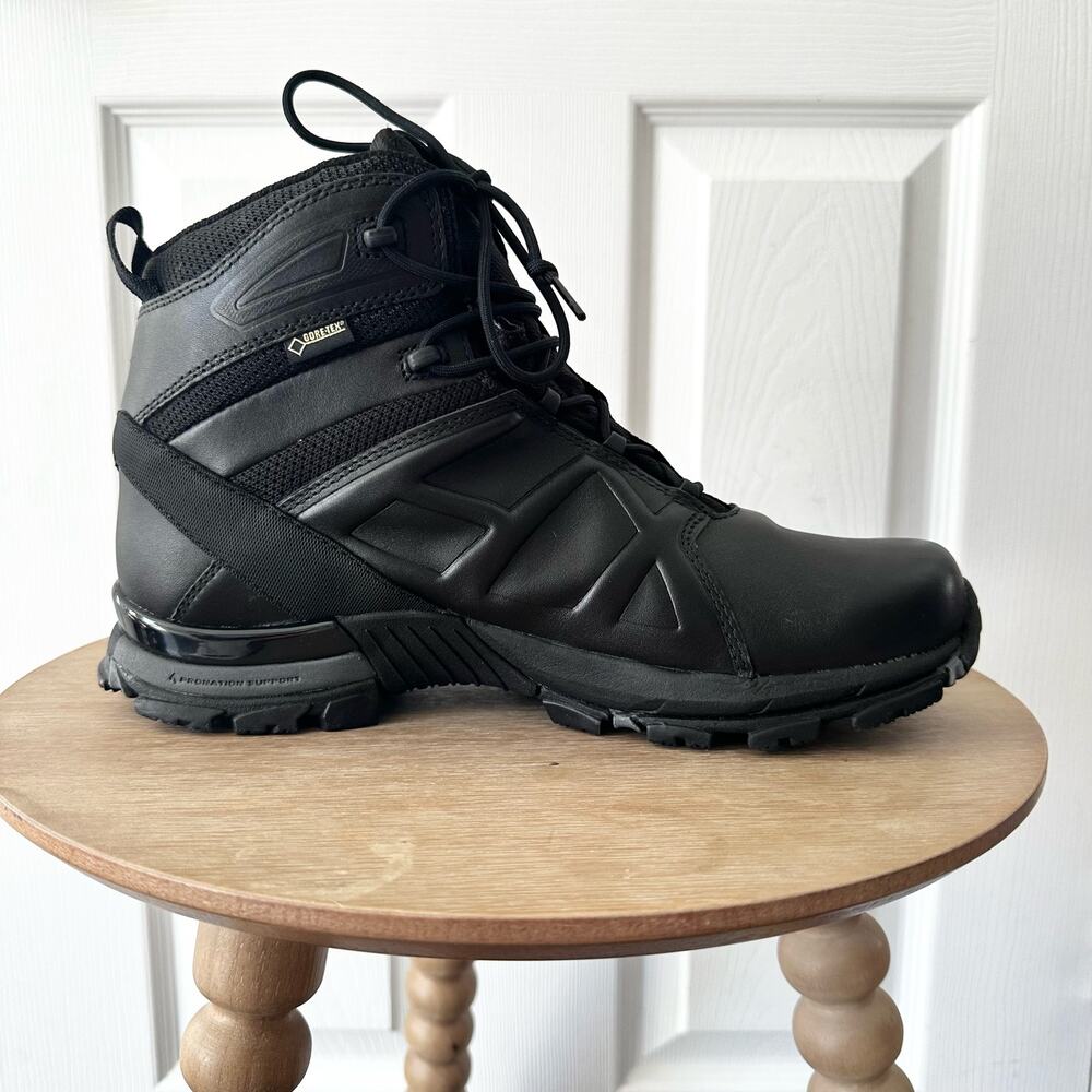 Haix Black Eagle Leather Tactical Safety Combat Boots Goretex NWT Men 8.5 US - Picture 9 of 15